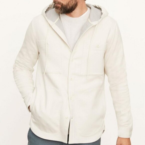 New VINCE hooded twill jacket with tags - Cream - XXL - Picture 3 of 6